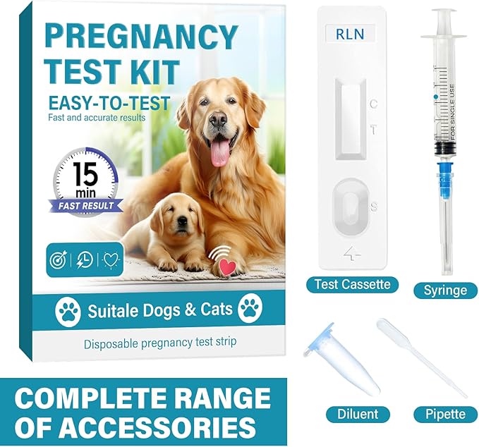 Dog Pregnancy Test Kit at Home, Accurate and Fast Dog Pregnancy Test, Convenient & Disposable Pregnancy Tests Strip