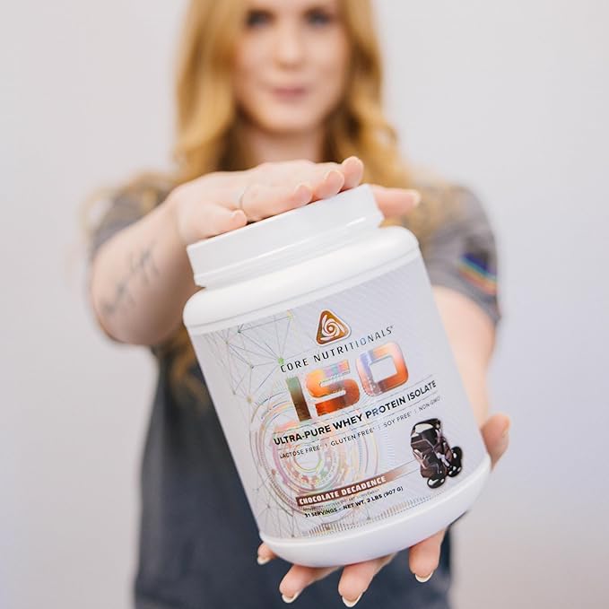 Core Nutritionals ISO, 100% Micro Filtered, Zero Artificial Fillers, 25g Whey Protein Isolate, 80 Servings (Chocolate Decadence)