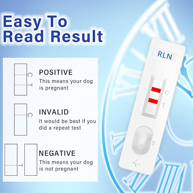 Dog Pregnancy Test Kit, Early Pregnancy Test for Dogs & Cats, Fast and Accurate Home Testing, Results Within 15 Minutes, for Breeders and Pet Owners