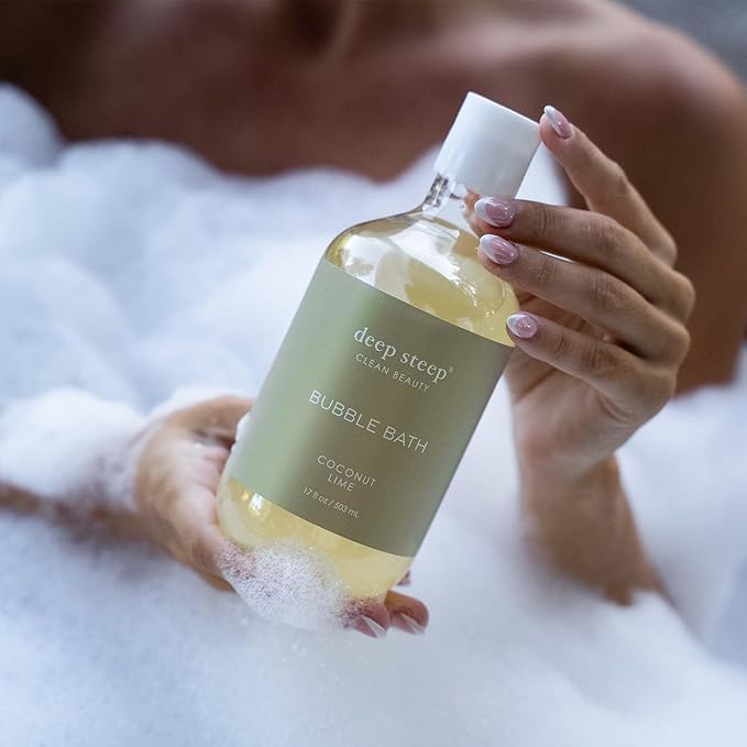 Deep Steep Bubble Bath, 17oz (Coconut Lime)
