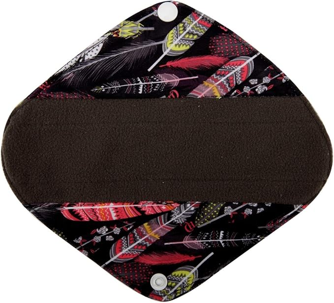 5 Small Panty Liners 1 Wet Bag Cloth Menstrual Pads Reusable Washable (Flamingo, S Panty Liners)