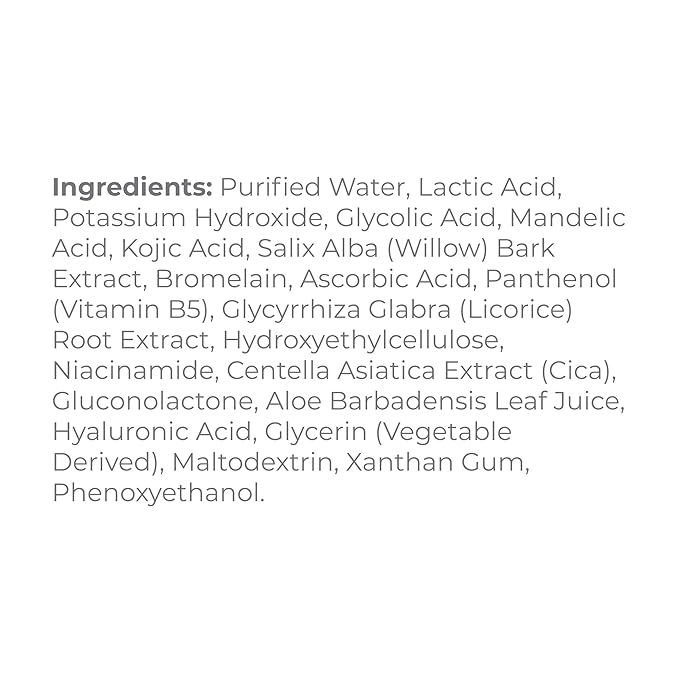 DERMA E Vitamin C Serum 10% Multi-Acid Radiance Liquid Peel – Exfoliating and Brightening Skin with Niacinamide Serum, Lactic Acid and Bromelain for Uneven Tone and Discoloration, 1 Fl Oz