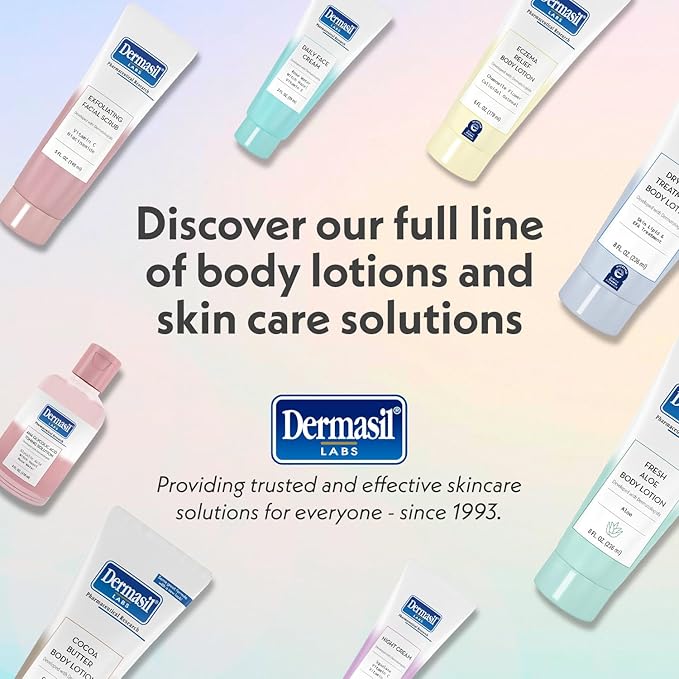 Dermasil AHA Glycolic Acid Toning Solution 3-Pack – Exfoliating Toner for Face with Rose Water, Witch Hazel, and Hyaluronic Acid, 4 Oz Ea