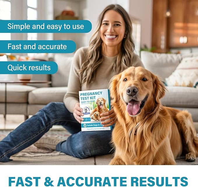 Dog Pregnancy Test Kit at Home, Accurate and Fast Dog Pregnancy Test, Convenient & Disposable Pregnancy Tests Strip