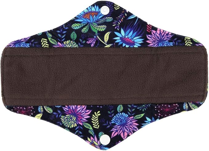 5 Cloth Menstrual Pads 1 Wet Bag M Panty Liners Reusable Washable (Solar System, M Panty Liners)