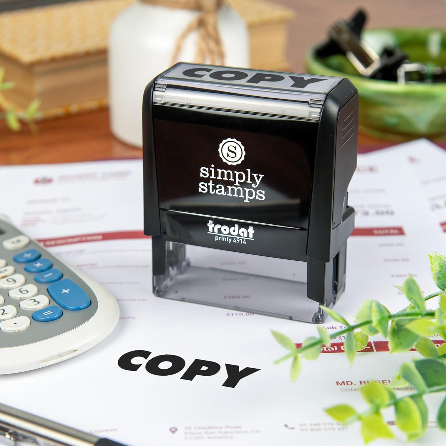 Copy Office Stamp | 4 Different Sizes | 20 Designs | Multiple Color Options | Perfect for Quick Validation of Office Documents (Copy, Xtra Large)