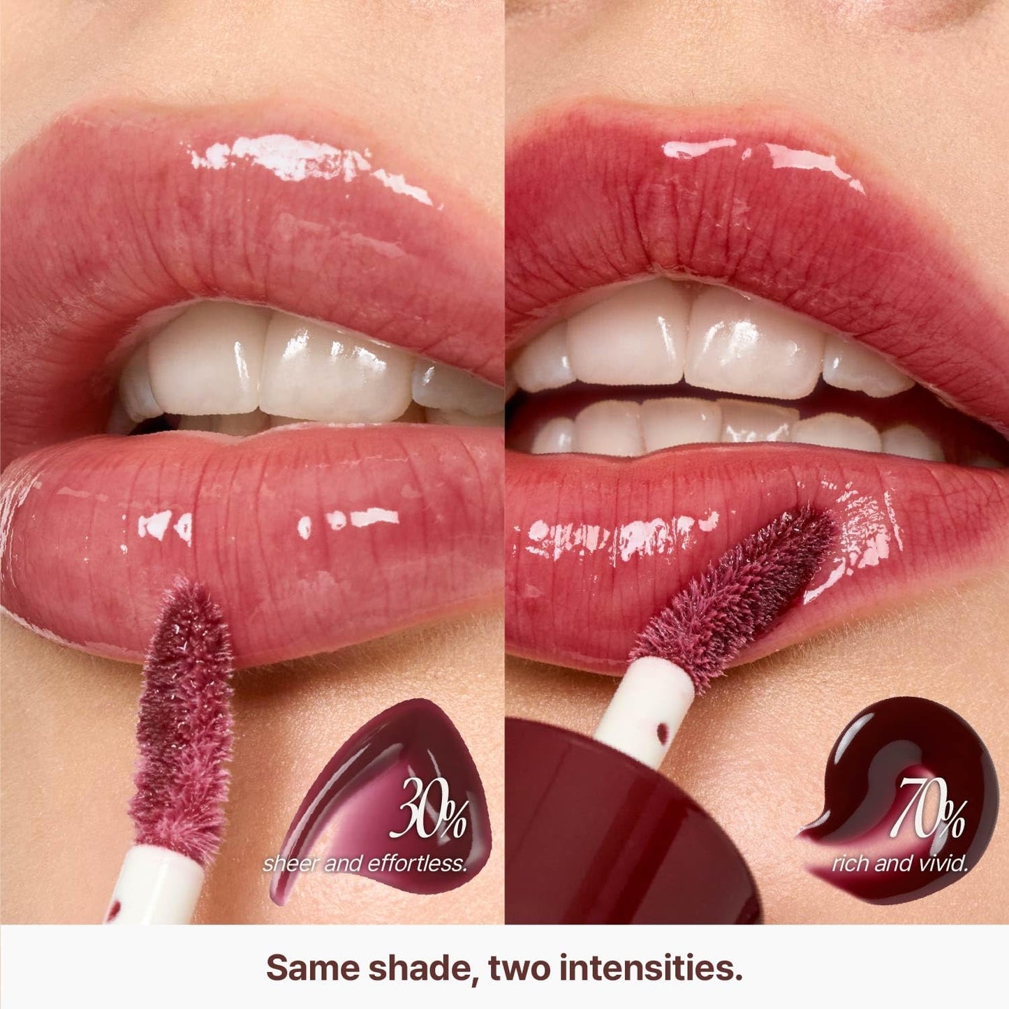 3D Voluming Gloss 30% (Sheer) | Vanilla 30% l High Shine, Non-Sticky Lip Gloss for Makeup | Long-Lasting, Moisturizing Gel Formula | 30%, 70% Pigment Options | 5.3g