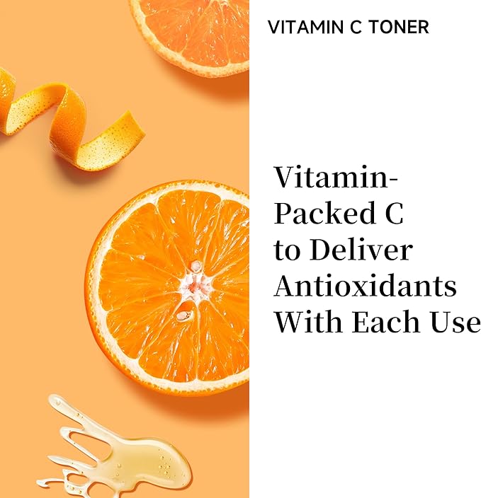 5X Vitamin C Toner HONLINK Facial Care Toner, Hyaluronic Acid Hydrating Facial Treatment for Even Skin Korean Tone, Safe Glowing Skin 130ml,K-Beauty,Tk Popular Skin Care Products, Women Gift