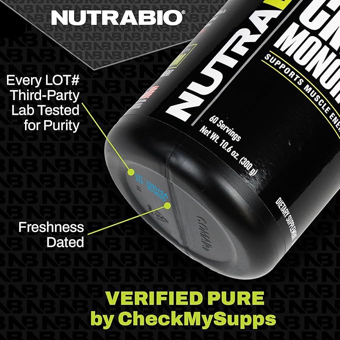NutraBio Reload - Powerful Muscular Recovery Formula - Post-Workout Supplement - 3G Creatine - 8G BCAAs - 5G Glutamine - 30 Servings, Kiwi Strawberry