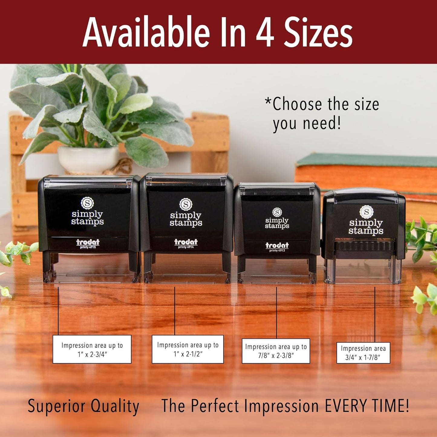 Custom Text Office Stamp | 4 Different Sizes | 20 Designs | Multiple Color Options | Up to 3 Lines of Text | Perfect for Quick Validation of Office Documents (Custom Text, Xtra Wide)