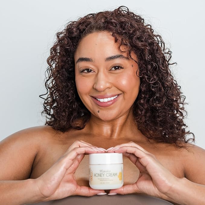 Deluvia Manuka Honey Cream | Hydrating & Soothing Moisturizer Face & Body Lotion | for Sensitive Skin, Eczema, Psoriasis & Dermatitis | 4 ounce 2 Pack