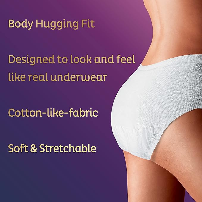 Disposable Heavy Absorbency Incontinence Underwear, XL, 56 per Case