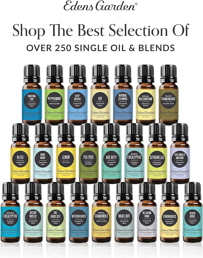 Edens Garden Energy & Focus Essential Oil Blend- 100% Pure Premium Grade, Undiluted, Natural, Therapeutic, Aromatherapy, The Best for Diffusing, Kid Safe, Humidifiers, Skin 10 ml (.33 fl oz)