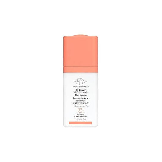 Drunk Elephant C-Tango Multivitamin Eye Cream - 15 ml/.5 fl oz Vitamin C Clean Clinical Skincare Cruelty-Free Dermatologist-Tested Free of Essential Oils, Silicones, and Fragrance