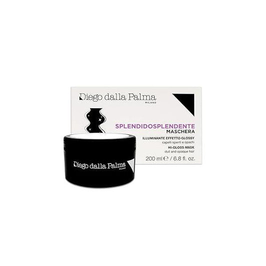 Diego dalla Palma Hi-Gloss Hair Mask - Intensive Shine-Enhancing Treatment Brings Vital Shine And Leaves Healthy-Looking Weightlessly Nourishes Deeply Hydrates The Shaft 6.8 Oz